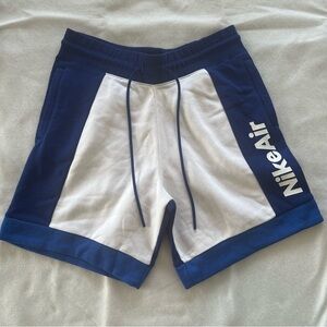 New Nike Nsw Air Fleece Men's Shorts Blue White CJ4832 100 Men's Size Large NWT